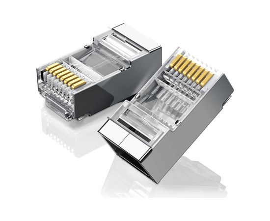 UGREEN Ethernet RJ45 metāla kontaktdakša, 8P|8C, Cat.6, UTP (10 gab.)
