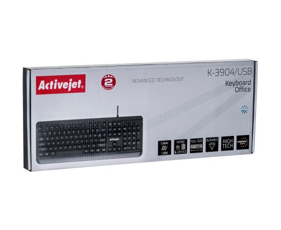 Activejet Wired Keyboard USB K-3904