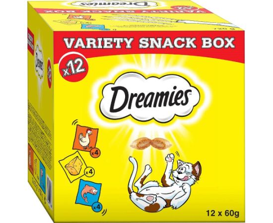 DREAMIES Variety Snack Box - cat treats - 12x60 g