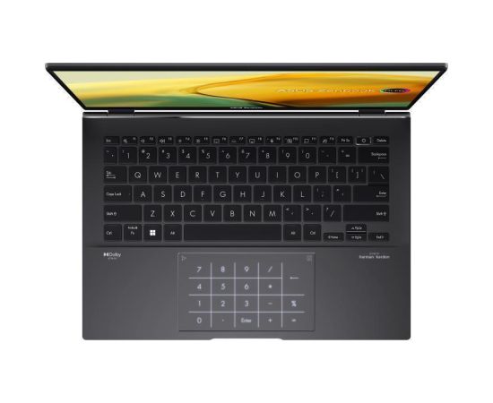 Notebook ASUS ZenBook Series UM3402YA-KP753W CPU  Ryzen 5 7430U 2300 MHz 14" 2560x1600 RAM 16GB LPDDR4x SSD 512GB AMD Radeon Graphics Integrated ENG NumberPad Card Reader microSD Windows 11 Home Black 1.35 kg 90NB0W95-M01D80