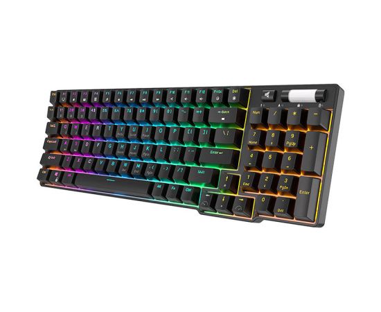 Wireless mechanical keyboard Royal Kludge RK96 RGB, Brown switch (black)