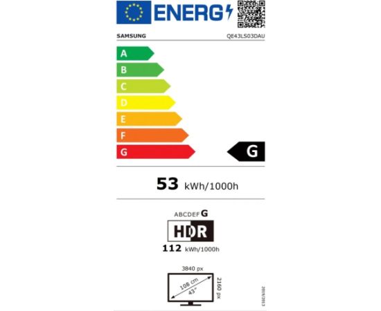 Samsung QE43LS03DAUXXH 43" UHD QLED The Frame 4K Smart TV 2024