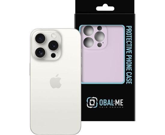 OBAL:ME Матовый TPU чехол для Apple iPhone 15 Pro фиолетовый