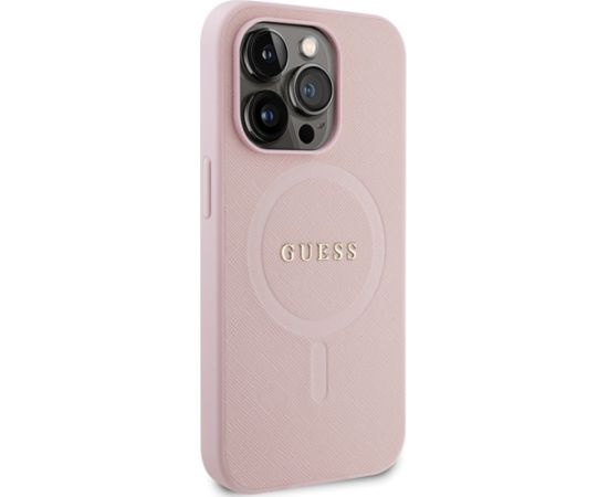 Guess GUHMP13XPSAHMCP iPhone 13 Pro Max 6,7" różowy|pink hardcase Saffiano MagSafe