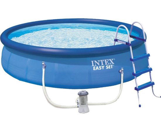 Intex Easy Set Pool 126166GN, 457cm x 107cm, swimming pool (blue, with cartridge filter system)