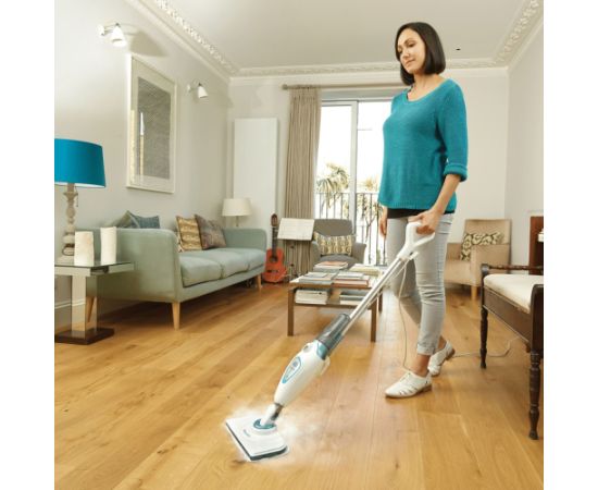 Black&decker Black & Decker FSM1605 steam cleaner Steam mop 0.35 L 1300 W White