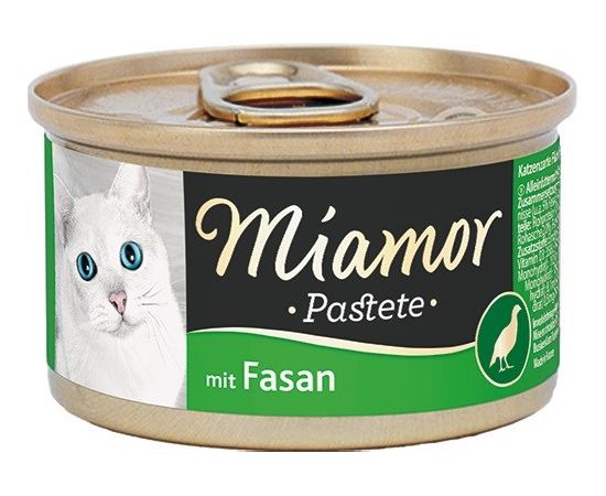 MIAMOR Pasztet mięsny dla kota bażant 85g