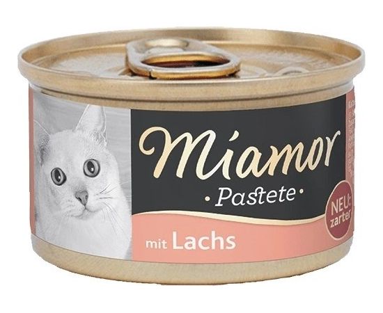 MIAMOR Pasztet mięsny dla kota łosoś 85g