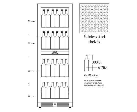 Wine cellar Scandomestic SV1382B