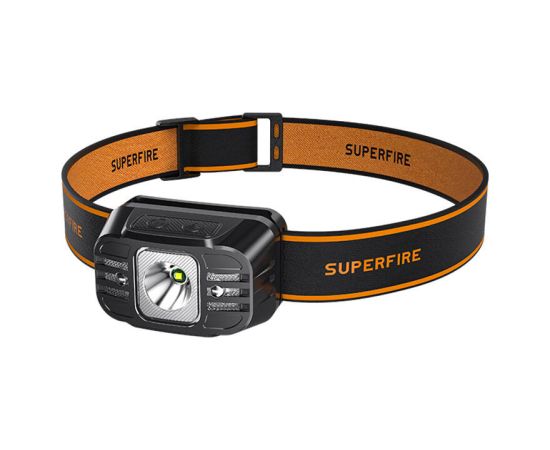 Headlamp Superfire HL75-S, 350lm, USB