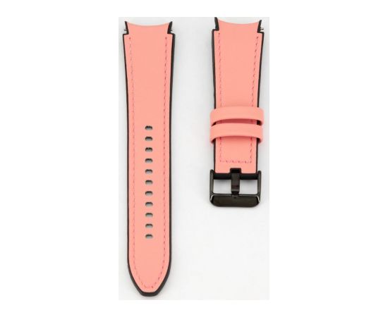 Connect Universal  20mm Silicone Patch Leather Strap (130mm M/L) Pink