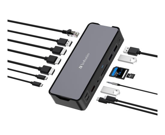 Verbatim USB-C Pro Docking Station 15 Port CDS-15