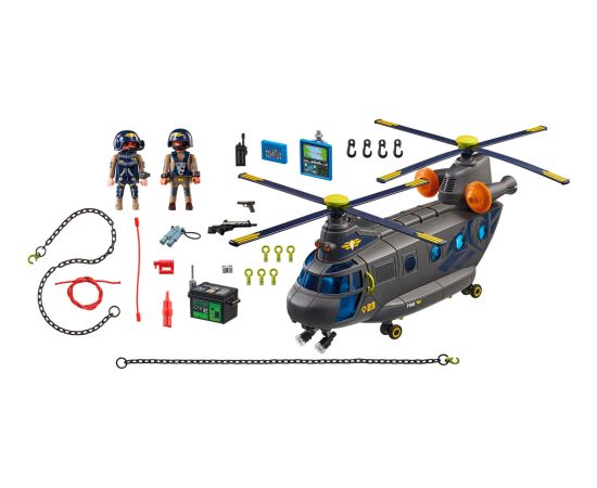 PLAYMOBIL 71149 City Action SWAT Rescue Helicopter Construction Toy