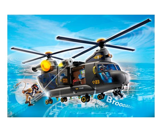 PLAYMOBIL 71149 City Action SWAT Rescue Helicopter Construction Toy