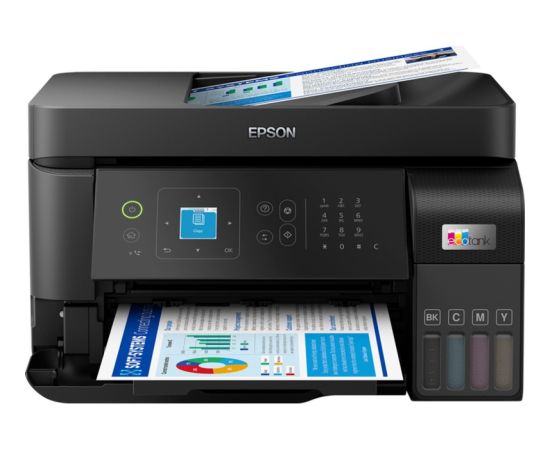 Epson EcoTank ET-4810, multifunction printer (black, USB, LAN, WLAN, scan, copy, fax)