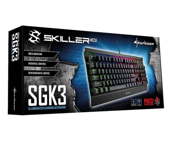 DE Layout - Sharkoon Skiller Mech SGK3 Red U