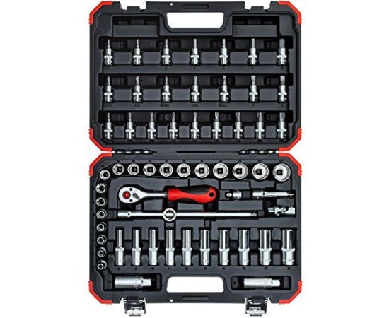 Gedore Red Socket set 3/8 ", 59 pieces (red / black, with Shift-gun, SW 6mm - 24mm)