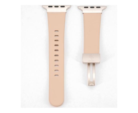 Connect Apple  Watch 38/40/41mm Single loop buckle leather strap Rose pink