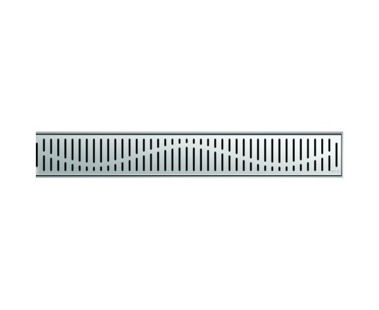 ACO dušas kanāls ar vertikālo atloku un resti ShowerDrain C Wave, 885 mm, h=92 mm, d=50 mm