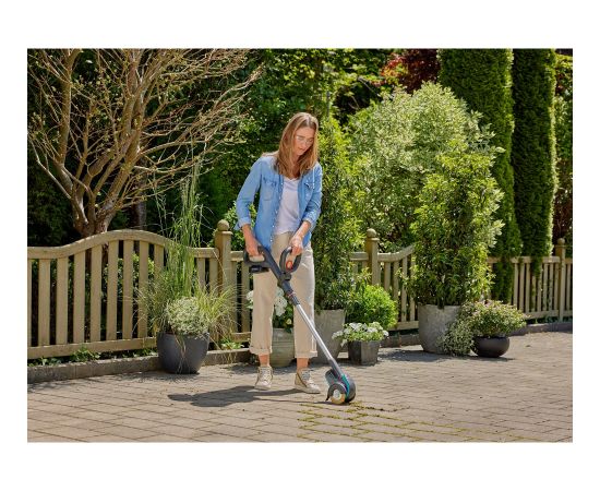 GARDENA EasyWeed 1800/18V P4A cordless joint brush, weed remover (grey/turquoise, Li-Ion battery 2.0Ah P4A, POWER FOR ALL ALLIANCE)