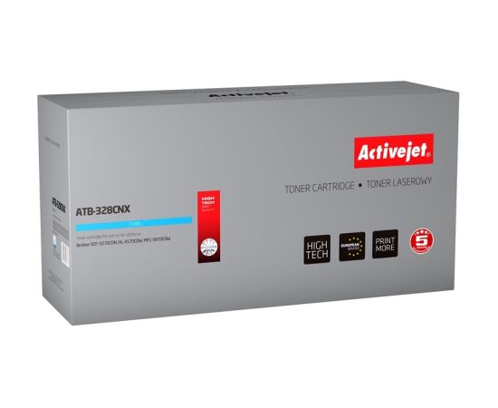 Activejet ATB-328CNX toner for Brother printer; Brother TN-328C replacement; Supreme; 6000 pages; cyan