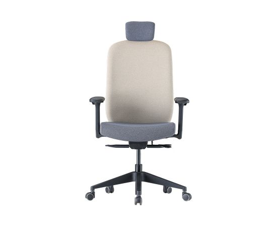 Up Up Athene ergonomic office chair Black, Grey + Ivory fabric