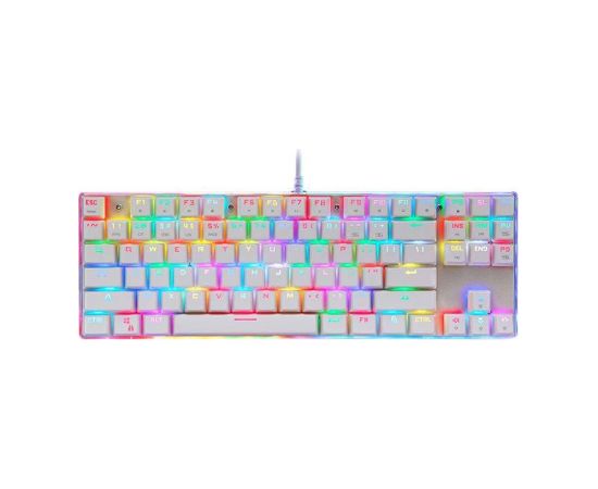 Mechanical gaming keyboard Motospeed K87S RGB (white)