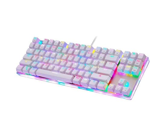 Mechanical gaming keyboard Motospeed K87S RGB (white)