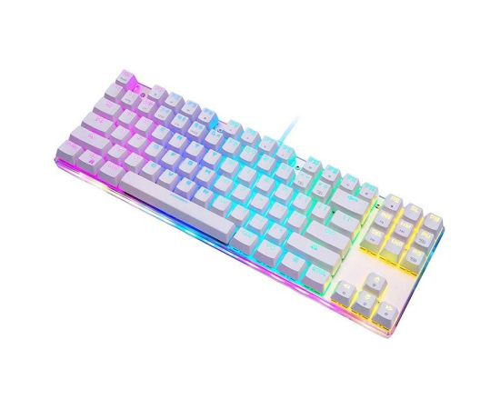 Mechanical gaming keyboard Motospeed K87S RGB (white)