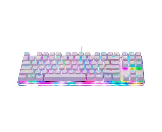 Mechanical gaming keyboard Motospeed K87S RGB (white)