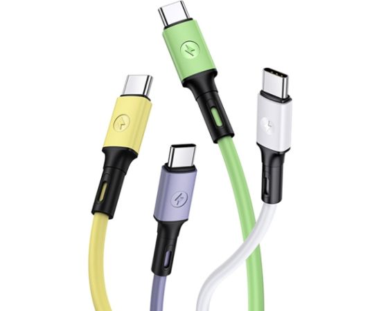 USAMS Kabel U52 USB-C 2A Fast Charge 1m żółty|yellow SJ436USB03 (US-SJ436)