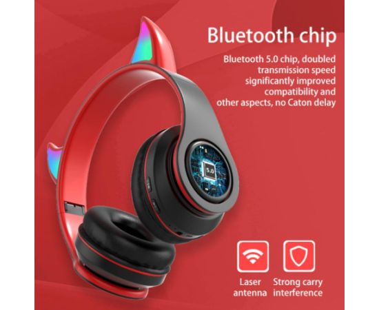 Беспроводные наушники Goodbuy Devil для детей | bluetooth 5.0 | белый