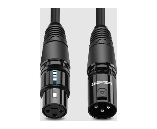 XLR female to XLR male cable UGREEN AV130 3m (black)