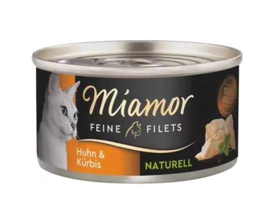 MIAMOR Feine Filets Naturell Chicken with pumpkin - wet cat food - 80g