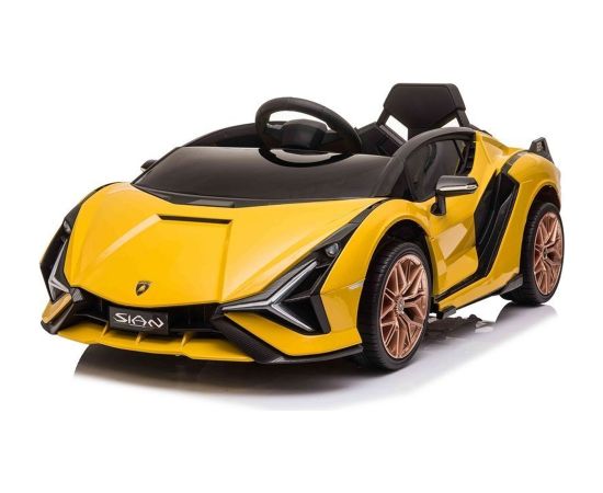 Lean Cars Electric Ride On Car Lamborghini Sian Yellow