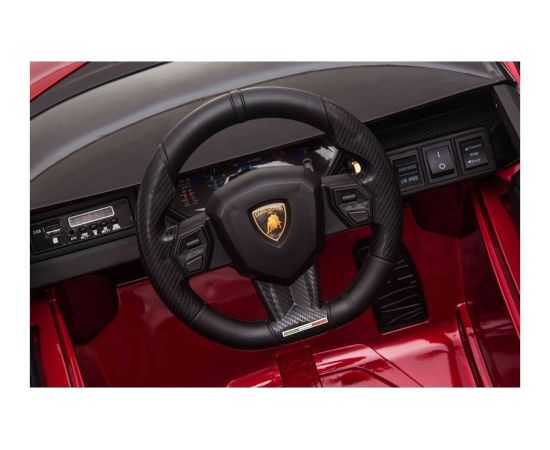 Lean Cars Electric Ride On Car Lamborghini Sian Red