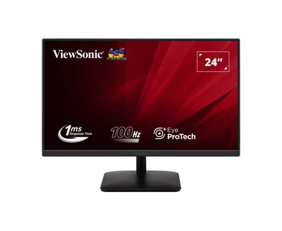 LCD Monitor VIEWSONIC VA2408-MHDB 23.8" Panel IPS 1920x1080 16:9 100Hz Matte 1 ms Speakers Tilt Colour Black VA2408-MHDB