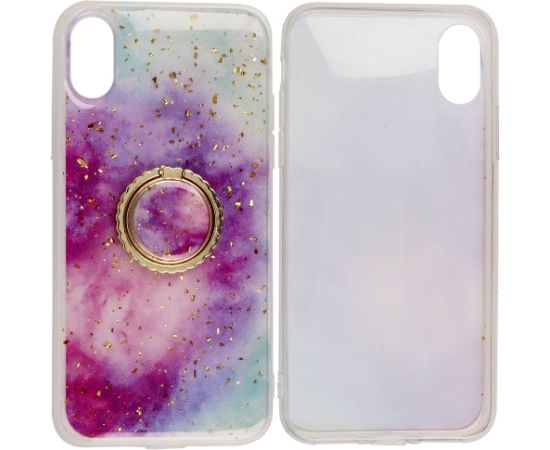 Fusion Marble Ring Back Case Силиконовый чехол для Apple iPhone 11 Фиолетовый - Синий