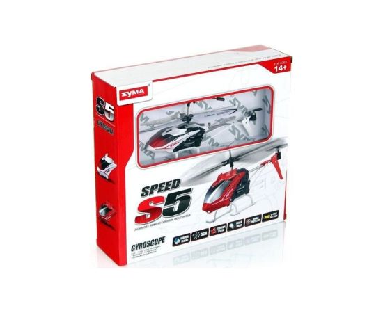 SYMA S5 Helikopters žiroskopu stabilizatoru / LED / Balts