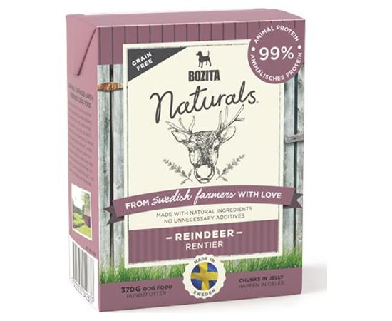 Bozita NATURALS 370g ŻEL RENIFER