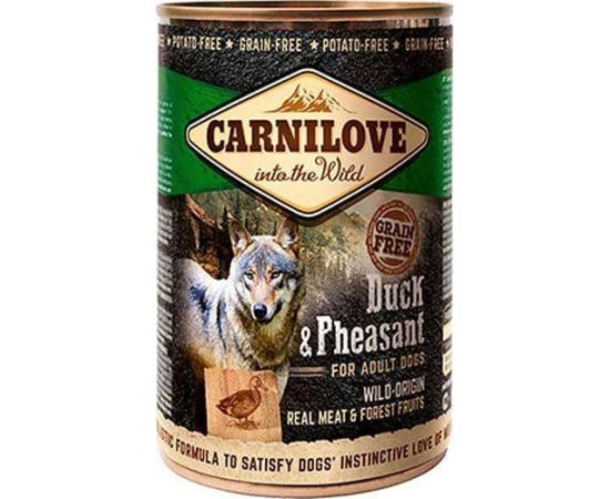 Carnilove Dog Wild Meat Duck & Pheasant Adult - kaczka i bażant puszka 400g