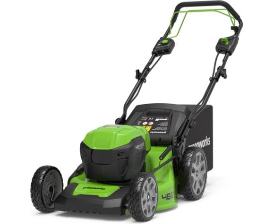 Akumulatora zāles pļāvēja pašgājējs Greenworks GD24X2LM46SP4K44x; 2x24 V; 4x4,0 Ah akum.