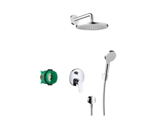 Hansgrohe dušas sistēma ar iebūvējamo dušas maisītāju Crometta S 240 1 jet, hroms