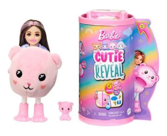 Lalka Barbie Mattel Cutie Reveal Chelsea Miś Seria Słodkie stylizacje (HKR19)