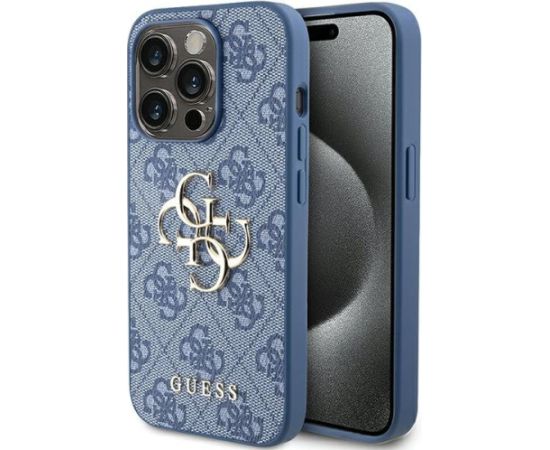 Guess GUHCP15L4GMGBL Aizmugurējais Apvalks priekš Apple iPhone 15 Pro