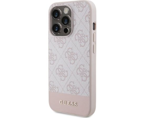 Guess GUHCP15LG4GLPI Aizmugurējais Apvalks priekš Apple iPhone 15 Pro