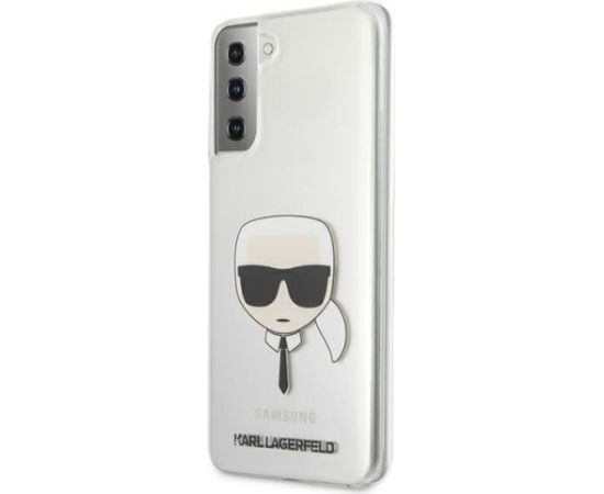 KLHCS21MKTR Karl Lagerfeld PC|TPU Head Cover for Samsung Galaxy S21+ Transparent