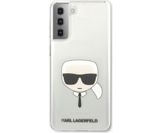 KLHCS21MKTR Karl Lagerfeld PC|TPU Head Cover for Samsung Galaxy S21+ Transparent