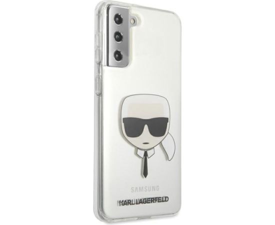 KLHCS21MKTR Karl Lagerfeld PC|TPU Head Cover for Samsung Galaxy S21+ Transparent