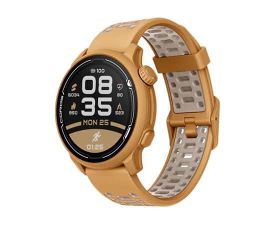 Coros PACE 2 Premium GPS-часы, Золотой цвет с нейлоновым ремешком